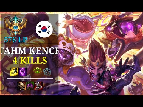Tahm Kench Bot vs Aphelios - 4 kills - Af Minit KR Challenger (576 LP) Patch 11.5