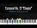 Carnaval No. 12 "Chopin" - Robert Schumann | Piano Tutorial | Synthesia | How to play