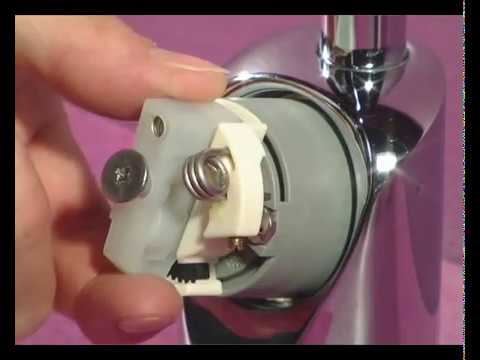 Замена картриджа в однорычажных смесителях Gustavsberg