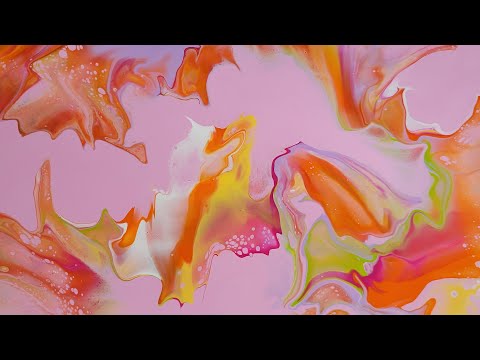 (219) ACRYLIC POURING - 4 Seasons DUTCH Pour - SPRING Using Master's Touch Pre-Mixed Pouring Paints