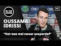 Oussama Idrissi: 'Het was wel zwaar onsportief'