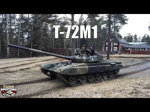 T-72M1 Battle Tank Drive By - Kevätsawutus 2017