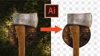 How to Remove background in AI Illustrator