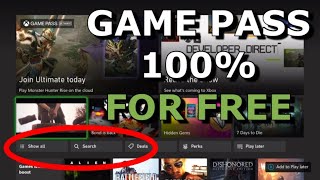 How To Get Xbox Game Pass FREE IN 2024!