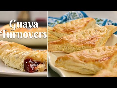 GUAVA TURNOVERS: ONLY 4 INGREDIENTS/Delicious Easy Recipe for Guava & Cheese Turnovers/Cuban Pastry
