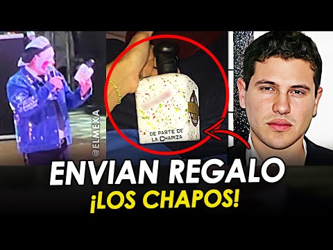 ¡En plena presentación! Chapos envían regalo a Payaso Brincos Dieras, en Culiacán, Sinaloa.