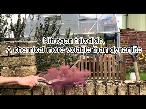 Nitrogen Triiodide from ammonia solution and iodine