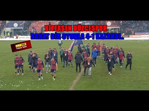 BİTEXSEN DÜZCESPOR RAHAT BİR OYUNLA 4-1 KAZANDI..