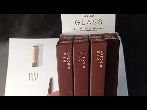 LÁPIS DE SOBRANCELHA DUO 02 MÉDIO GLASS RUBY ROSE 0,1G