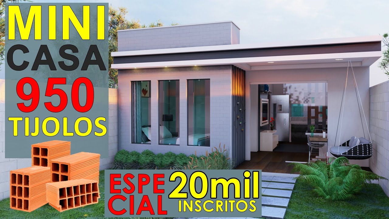 Casa pequena de 1 quarto | você moraria  | Casa pequena estilo kitnet.