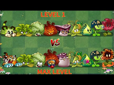 Pvz 2 Gameplay - Recently Updated Super Plants Level 1 Vs Max Level - Plant vs Plant