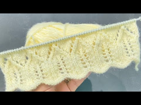 Scalloped Border Design For Ladies Cardigan Jacket and Sweater Design # 770