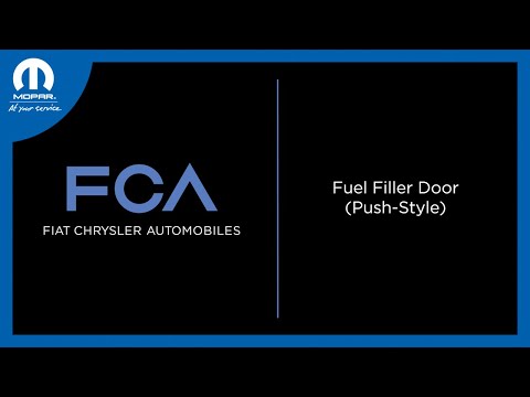 Fuel Filler Door (Push-style) | How To | 2022 Chrysler, Dodge, Jeep, Ram & Fiat Vehicles.