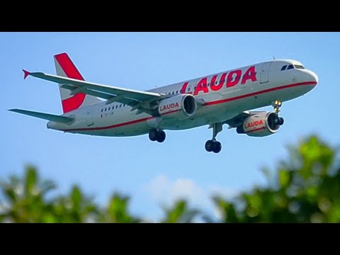 LaudaAir Europe A320-214 Arrival & Departure At Larnaca Airport