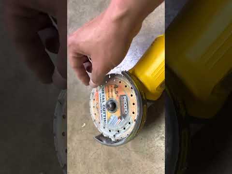 Rigid 4.5” Blade | Remove Oring when install with Dewalt’s grinder