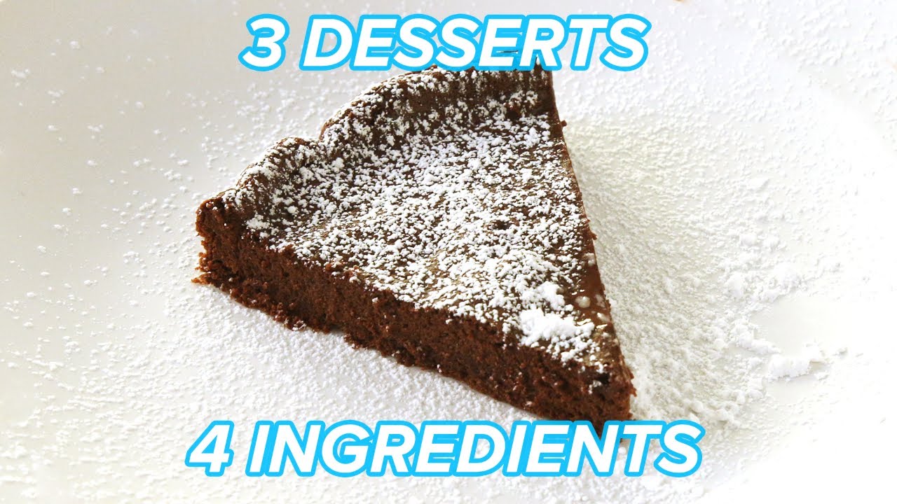I Made 3 Chocolatey Desserts With Only 4 Ingredients Tasty