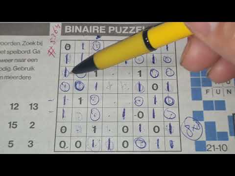 ⭐️⭐️⭐️⭐️ (#5364) Friday. Binary01 Sudoku puzzle. Bonus Extra edition. 10-21-2022 Extra part 3 of 4