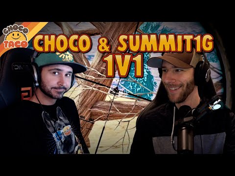 chocoTaco and Summit1G 1v1 ft. HollywoodBobLIVE - PUBG Duos Gameplay