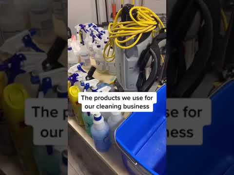 , title : 'Products for our cleaning business #cleaningbusiness #cleaning #clean'