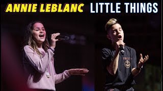 Annie LeBlanc - Little Things LIVE ft Christian Lalama