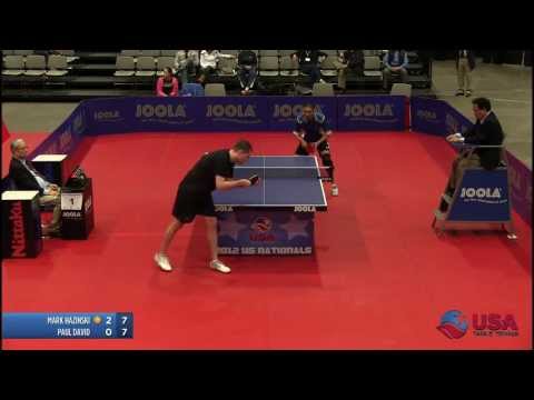 Men's Singles Round of 32: Mark Hazinski vs. Paul David - 2012 US National Championships