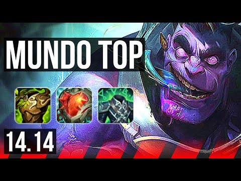 DR. MUNDO vs AKALI (TOP) | 1000+ games, Rank 10 Mundo, Dominating | EUW Grandmaster | 14.14