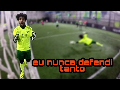 eu nunca fiz tantas defesas em um jogo, peguei muito!!!-GDA feat Eu jogo no Gol