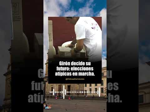 ¡Girón elige nuevo alcalde en elecciones atípicas! #colombia