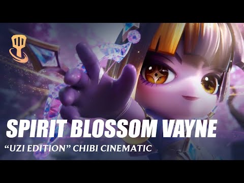 Spirit Blossom Vayne "Uzi Edition" Chibi Champion - TFT
