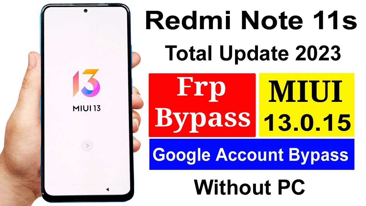 Redmi Note 11s Frp Bypass MIUI 13 | Redmi Note 11s Frp Unlock | Redmi Note 11s Google Lock Remove