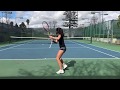 Sara Beckman Tennis 2021 - Practice 2/2019