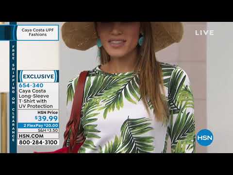 Caya Costa LongSleeve TShirt with UV Protection