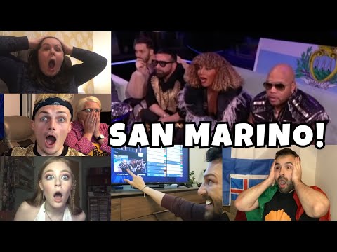 SENHIT - SAN MARINO - COMPILATION LIVE REACTIONS TELEVOTING EUROVISION 2021