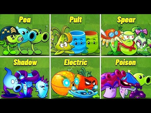 All PEA VS MUSHROOM Plants Battlez - Who Will Win? PvZ 2 Team Plant VS Team Plant