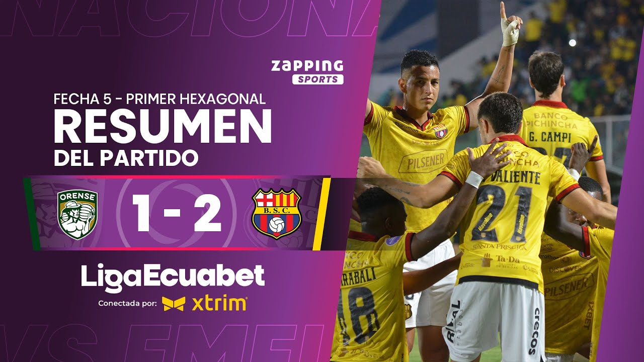 Barcelona SC vence 2-1 a Orense en Machala con doblete de penal de Janner Corozo