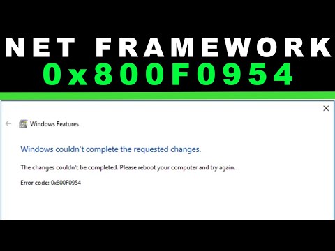 Fix .Net Framework 3.5 Fehlercode 0X800F0954 In Windows 10 – EFRMB