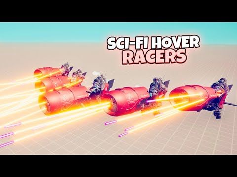 SCI-FI HOVER RACERS SQUAD vs EVERY FACTION | TABS Totally Accurate Battle Simulator Gameplay