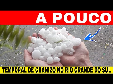 🚨TEMPORAL chega ao RIO GRANDE DO SUL neste momento 😱 GRANIZO e VENDAVAL-05/10/25 
