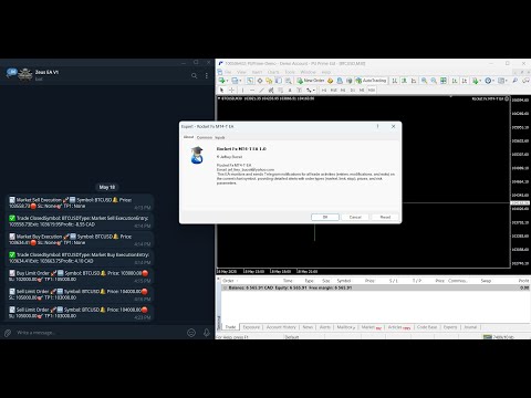 Video Rocket Fx MT4 to Telegram Notifier