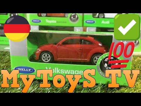 unboxing Welly Diecast model car Volkswagen Beetle  (00831)