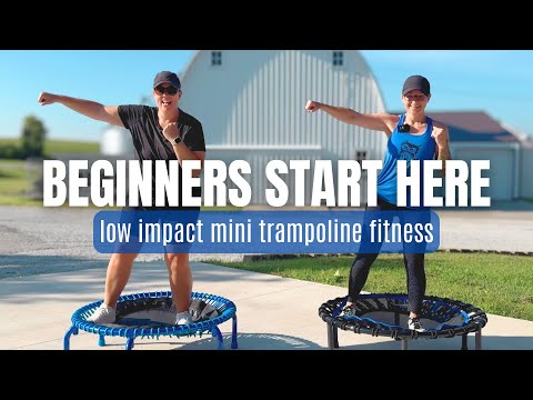 10 Minute Low Impact Rebounder Workout for Beginners | Mini Trampoline Cardio to the Beat thumbnail