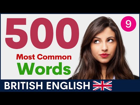 500 個最常用英語詞彙第 9 部分｜英式詞彙與發音 (500 Most Common English Words Part 9 | British Vocabulary and Pronunciation)