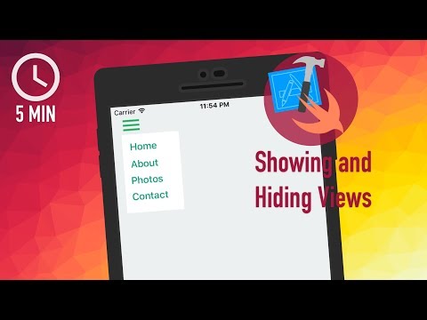 Xcode iOS Development with Swift Tutorial - Show and Hide Views