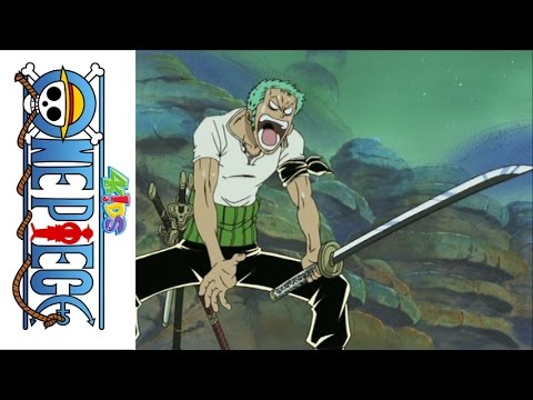One Piece (4Kids Dub) Zolo saves Vivi