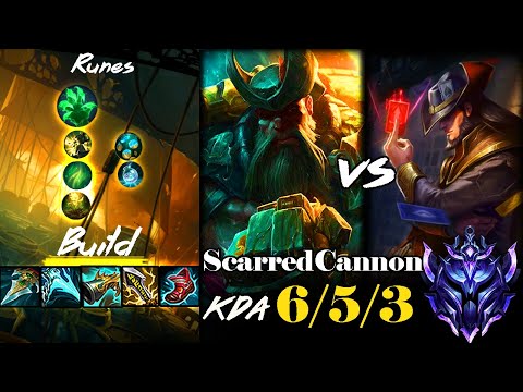 [ ScarredCannon ] Gangplank vs Twisted Fate Top- Preseason 12 - Diamond II
