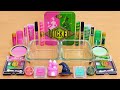 Wicked Glinda Vs Elphaba Pink Vs Green Mixing Makeup Eyeshadow Into Slime ASMR