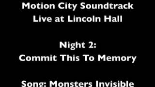 Motion City Soundtrack - Monsters Invisible (Live) [Audio Only] 1