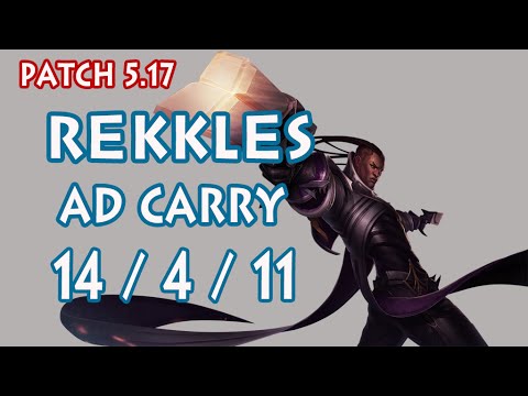 FNC Rekkles Lucian vs Corki - Ad Carry 5.17 - KR Master SoloQ