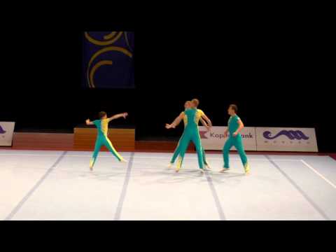 EC 2015   594   PnB   Junior   MG   UKR   Dyn Final   AFANASIYEV, ALYEKSYEYEV, HORENYCH & OSADCHYI
