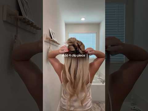 Step by step 22inch clip in hair extensions tutorial #longhair #hairextensions #gorgeoushair